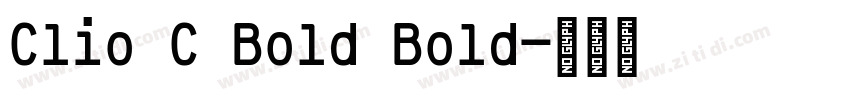 Clio C Bold Bold字体转换